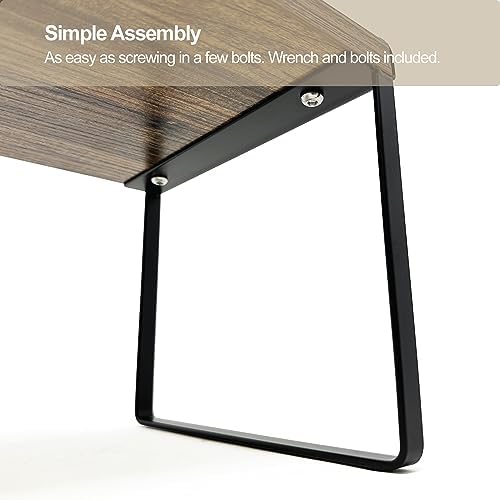 Mitus Stacking Wood Shelf Organizer, Counter Cabinet Storage Rack, 16 inch - Image 6