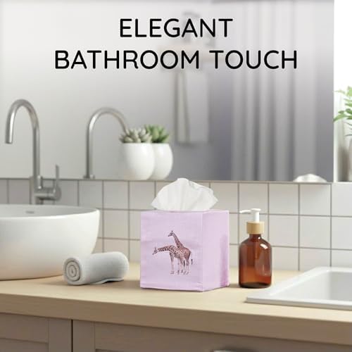 Square Tissue Box Cover Cute Set of 2, Giraffe - Image 6