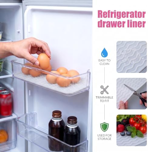 MicoYang Silicone Dish Drying Mat for Multiple Usage,Easy clean,Eco-friendly,Heat-resistant Silicone Mat for Kitchen Counter,Sink,Bar,Bottle,or Cup Translucent M 17 inches x 6 inches - Image 5
