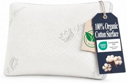 Organic Cotton Surface Pillow for Sleeping Queen Size by LUXELINEN