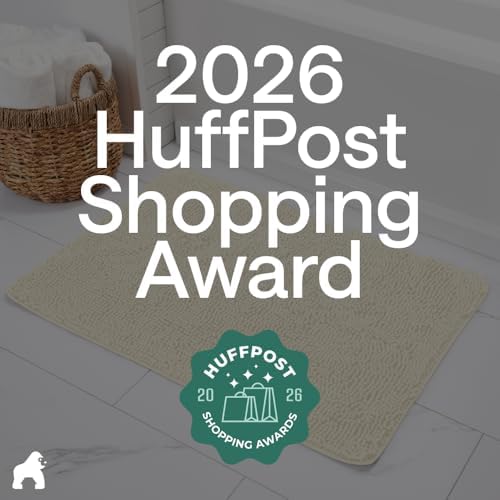 GORILLA GRIP Bath Rug Mat for Bathroom, Thick Chenille, 30x20 Ivory Cream - Image 6