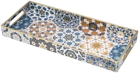 MAONAME Plastic Bathroom Vanity for Countertop, Narrow Decorative Trays by MAONAME