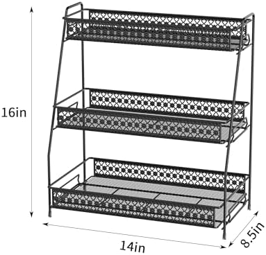 Vintage 3 Tier Spice Rack Organizer for Kitchen Counter - Image 2