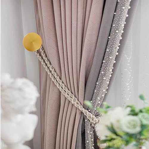 Curtain Tiebacks 2 Pack Curtain Holdbacks Zinc Alloy Curtain Tiebacks Wall Mounted with Screws, Decorative Curtain Holders for Drapes Stylish Gold Curtain Tieback Hooks for Home Office - Image 5