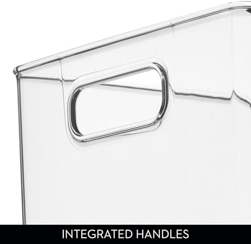 iDesign Pantry Organizer Bins with Handles, Set of 2, Clear - Image 5