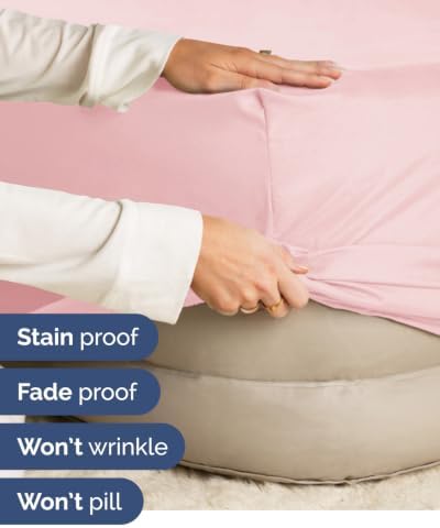 CGK Linens 2 Pack Extra Deep Queen Fitted Sheets - Baby Pink - Image 5