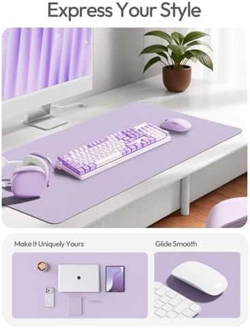YSAGi Desk Protector&Blotter, Non-Slip Waterproof Leather Mouse Pad - Image 2