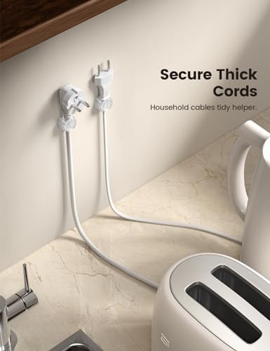 Lamicall 12 Pack Cord Organizer, [1s Lock] Spring Cable Holder Clips - Image 5