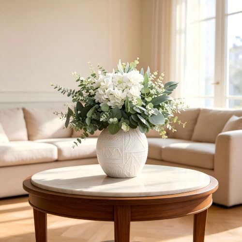 NULLEINS 150Pcs Artificial Eucalyptus Greenery Stems Bulk with Hydrangea - Image 3