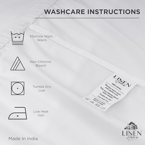 100% Cotton Percale Queen Fitted Sheet, Pastel Turk, 1 Deep Pocket Fitted Sheet, Crisp and Cool Strong Bed Linen, 60"X80"+15" - Image 4