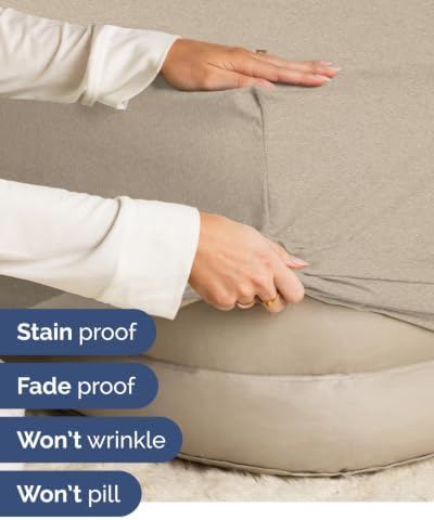 CGK Linens 2 Pack Extra Deep King Fitted Sheets - Heathered Beige - Image 5