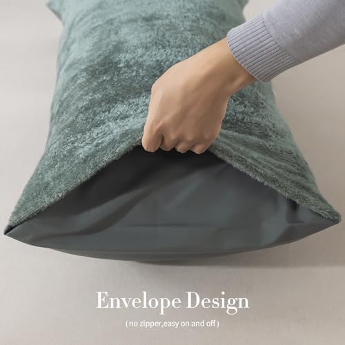 WhatsBedding Memory Foam Body Pillow with Cover, Long Bed Pillow for Adults - Image 3