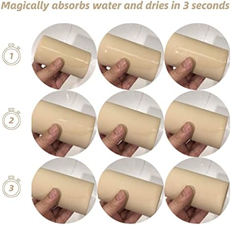 Fast-Drying Diatomite Toothbrush Holder - Bathroom Countertop Organizer Stand for Toothpaste, Makeup Brushes, Razors & Accessories (Beige) - Image 4