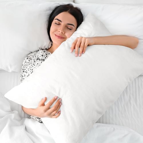 BEDELITE Flannel King Size Pillow Cases Set of 2, Bright White, 20x36 in - Image 5