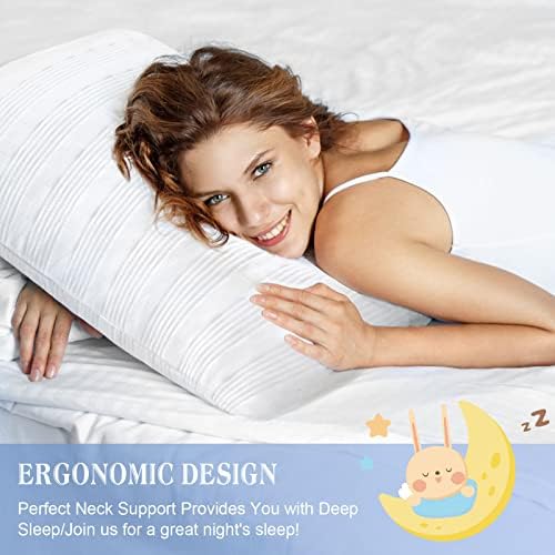Meoflaw Adjustable Cooling Bed Pillows for Sleeping Queen Size Set of 2 - Image 6