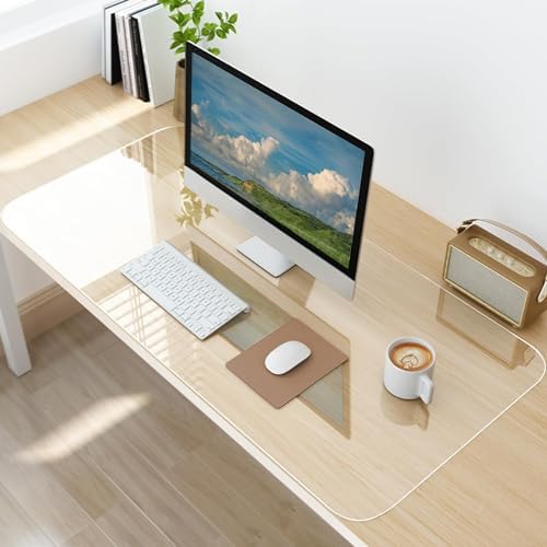 Clear Desk Mat, Non-Slip PVC Desk Protector Mat (23.6"*13.8") by Unknown