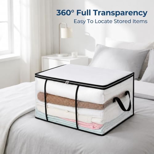 Large Blanket Storage Bag, 80L Storage Bag for Comforters Clothes Storages - Image 5