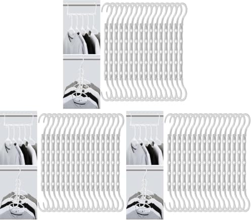 Mr. Pen- Space Saving Hangers, 16 pcs, 360° Rotating Hooks (Pack of 3) by MrPen