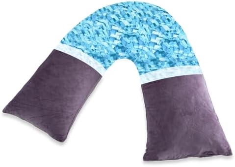 Shredded Memory Foam V Pillow for Neck Pain by ASAWESLING