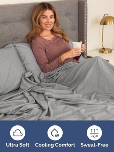 CGK Extra Deep Cal King Single Fitted Sheet Only - Heathered Grey - Image 3