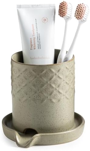 Zoeeker Toothbrush Holders for Bathrooms, Self-draining Toothbrush Holder by LAUCHUH