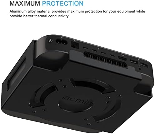 IFCASE Under Desk, Vesa, Wall Mount for Mac mini 2018-2023 M1 M2 (Black) - Image 3
