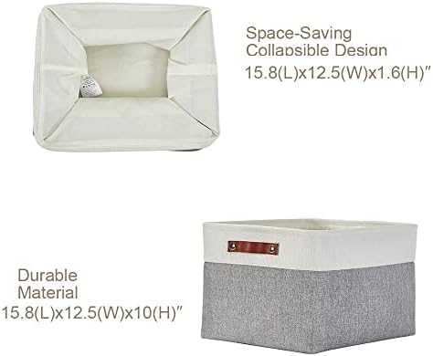 DECOMOMO Storage Bins, Extra Large Fabric Storage Baskets for Shelves 3Pack - Image 3