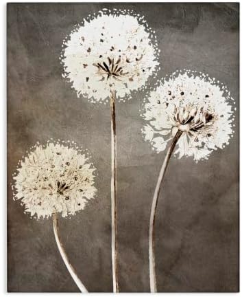 Fluffy Dandelion Wildflower, 16 x 20 Inch Canvas Wall Art by StupellIndustries