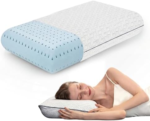 Vaverto Memory Foam Pillows Queen - Firm Pillow - Queen Size 1-Pack by Vaverto