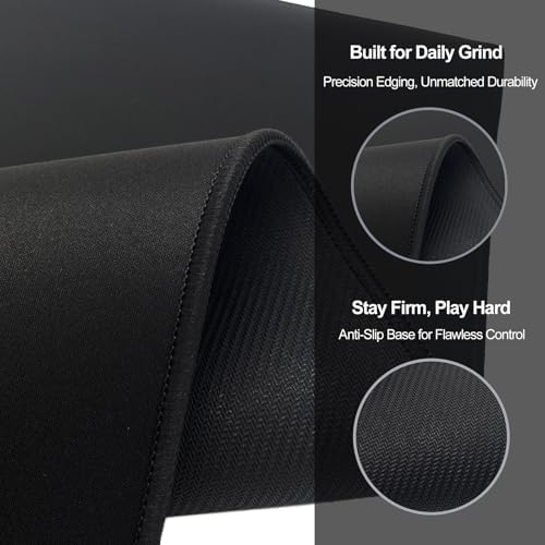 XXL Gaming Mouse Pad 31.5x15.7 Professional Large Mouse Pad & Computer Game Mouse Mat-80x40 blackus - Image 3