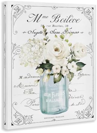 Vintage Parisian Floral Bouquet, 24 x 30 Inch Canvas Wall Art - Image 2