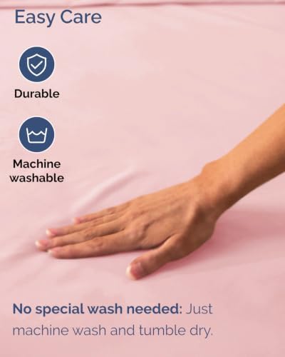 CGK Linens 2 Pack Extra Deep Queen Fitted Sheets - Baby Pink - Image 6