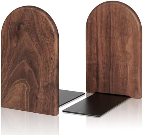 Book Ends,1 Pair Bookends Wood Book Ends Universal Economy Bookend by shikaman
