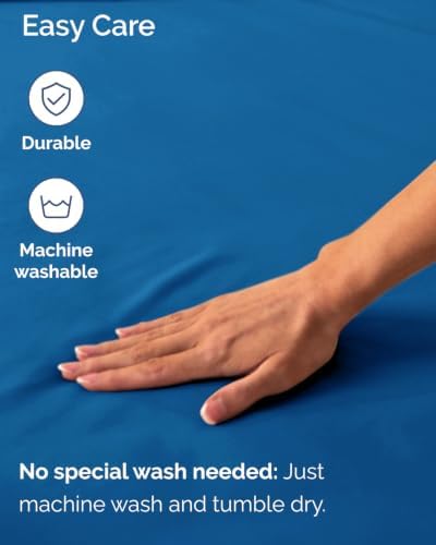 CGK Linens 2 Pack Extra Deep Twin Fitted Sheets - Royal Blue - Image 6