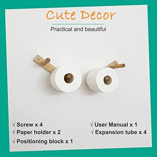 Cloud Paper Holder, Space-Saving Cute Decor 4-13 Rolls Toilet Paper Hold Wood Artistic Decoration for Toilet Kitchen Bathroom bar Restaurant Indoor Decor (Normal Rolls (4 Inch D)) - Image 4