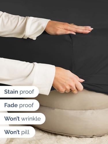 CGK Extra Deep Split King Single Fitted Sheet Only - Black - Image 4