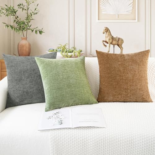 CaliTime Decorative Couch Throw Pillow Covers 16 X 16 Inches Apricot Brown - Image 5