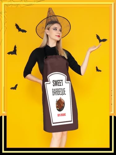Halloween Condiment Group Costume Spice Condiment Apron - Image 5