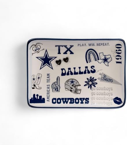 The Memory Company Officially Licensed NFL - Dallas Cowboys Team Spirit Trinket Tray by TheMemoryCompany