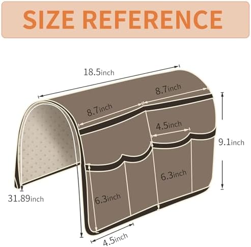 HAOMAIJIA Sofa Armrest Organizer, Remote Control Holder for Recliner Couch - Image 4