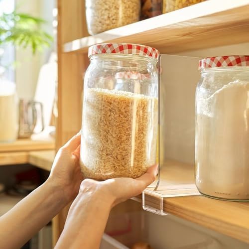 16 PCS Shelf Dividers for Closet Organization Acrylic Clear Closet Shelf Divider for Wooden Shelving Suitable for Wooden or Vertical Shelves Or Bedroom, Kitchen and Office - Image 6