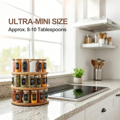 ComSaf Glass Spice Jars 4oz 16 Pack, Small Seasoning Containers with labels - Image 5