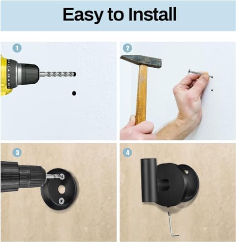 Kruodop Towel Hooks for Bathroom,6 Packs Wall Mount Towel Holder,Black Matte Wall Robe Hook,Stainless Steel Heavy Duty Door Hanger Towel Hook for Kitchen, Bedroom,Hotel,Pool,Coats - Silver - Image 5