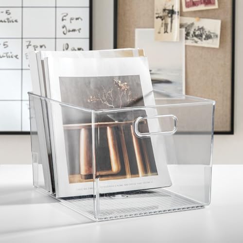 iDesign Storage Bin with Handles, Set of 2, Clear - Image 6