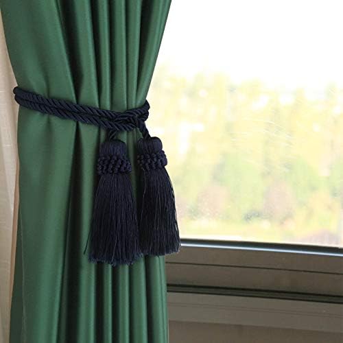 Curtain Tiebacks Handmade Curtain Holdbacks Rope with Tassel - Image 4
