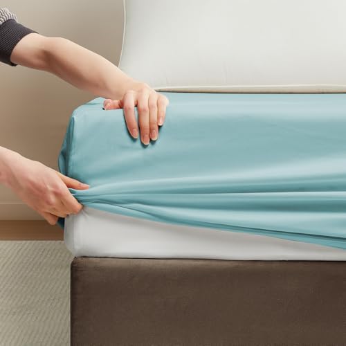 Maple&Stone Twin Fitted Sheet Only, Bulk Pack of 6 Navy Blue Sheets - Image 5