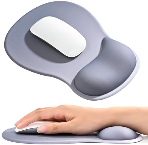 EooCoo Mouse Pad with Gel Wrist Rest, Ergonomic Mousepad Wrist Alignment by EooCoo