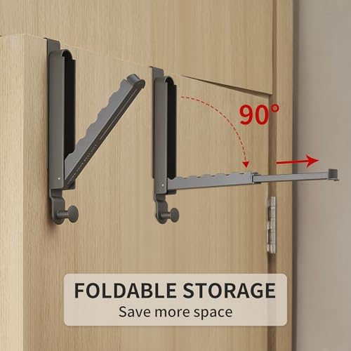 RFOUO Over The Door Hooks Hanger, Fits Door up to 1 3/4",Space Grey, 1 Pack - Image 6