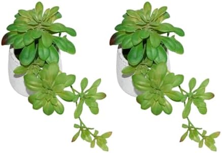 2pcs Artificial Succulent Plants, Realistic Large Fake Succulents, Artificial Hanging Ornaments for Decor - Image 7
