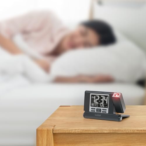 La Crosse Technology 616A-56647-INT Travel Projection Alarm with Fold Out Stand - Image 3